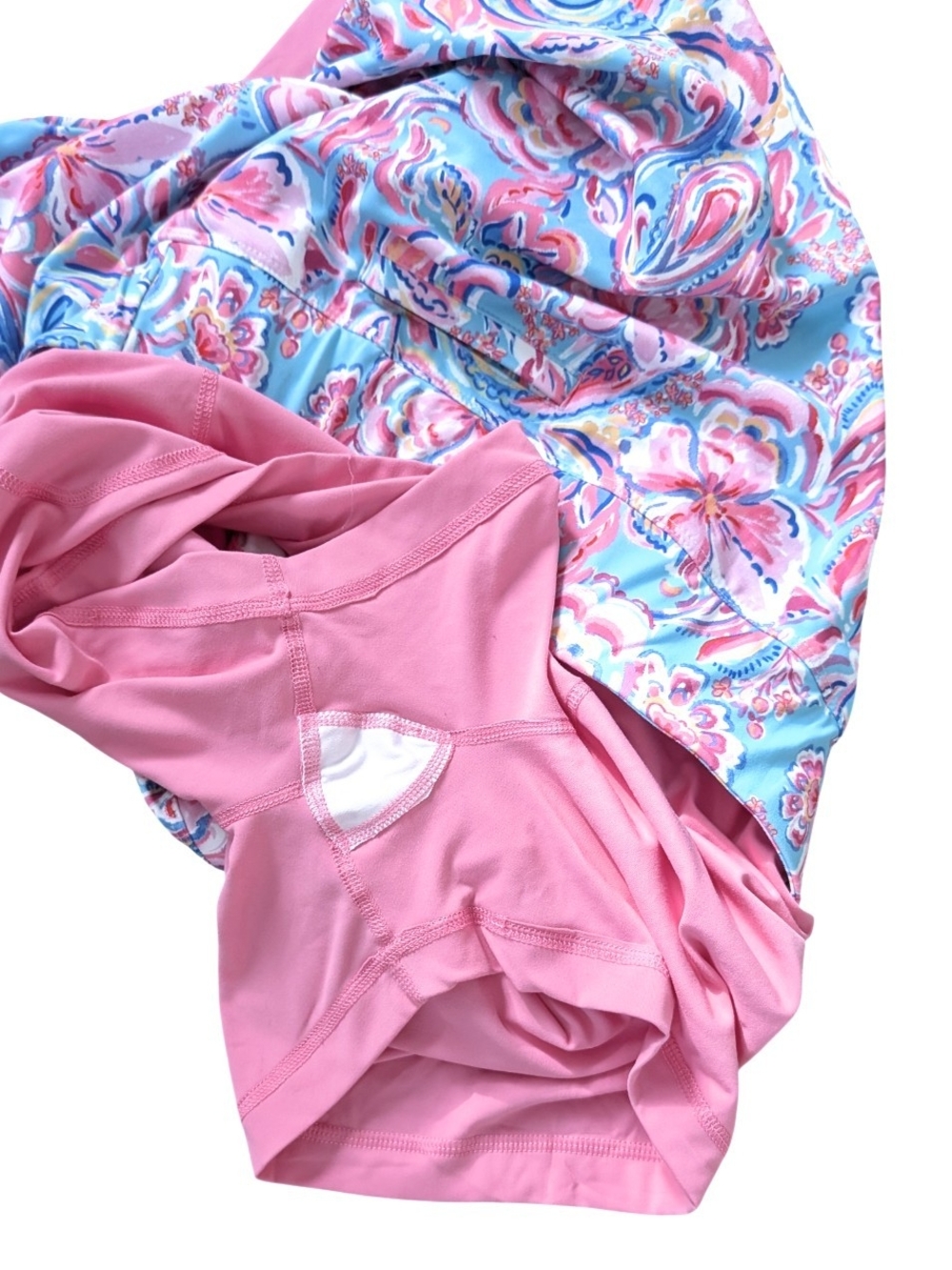 🌸 Stella Parker Sport Tropical Floral Athletic Skort Built In Shorts Size L 🌸 - Picture 5 of 5